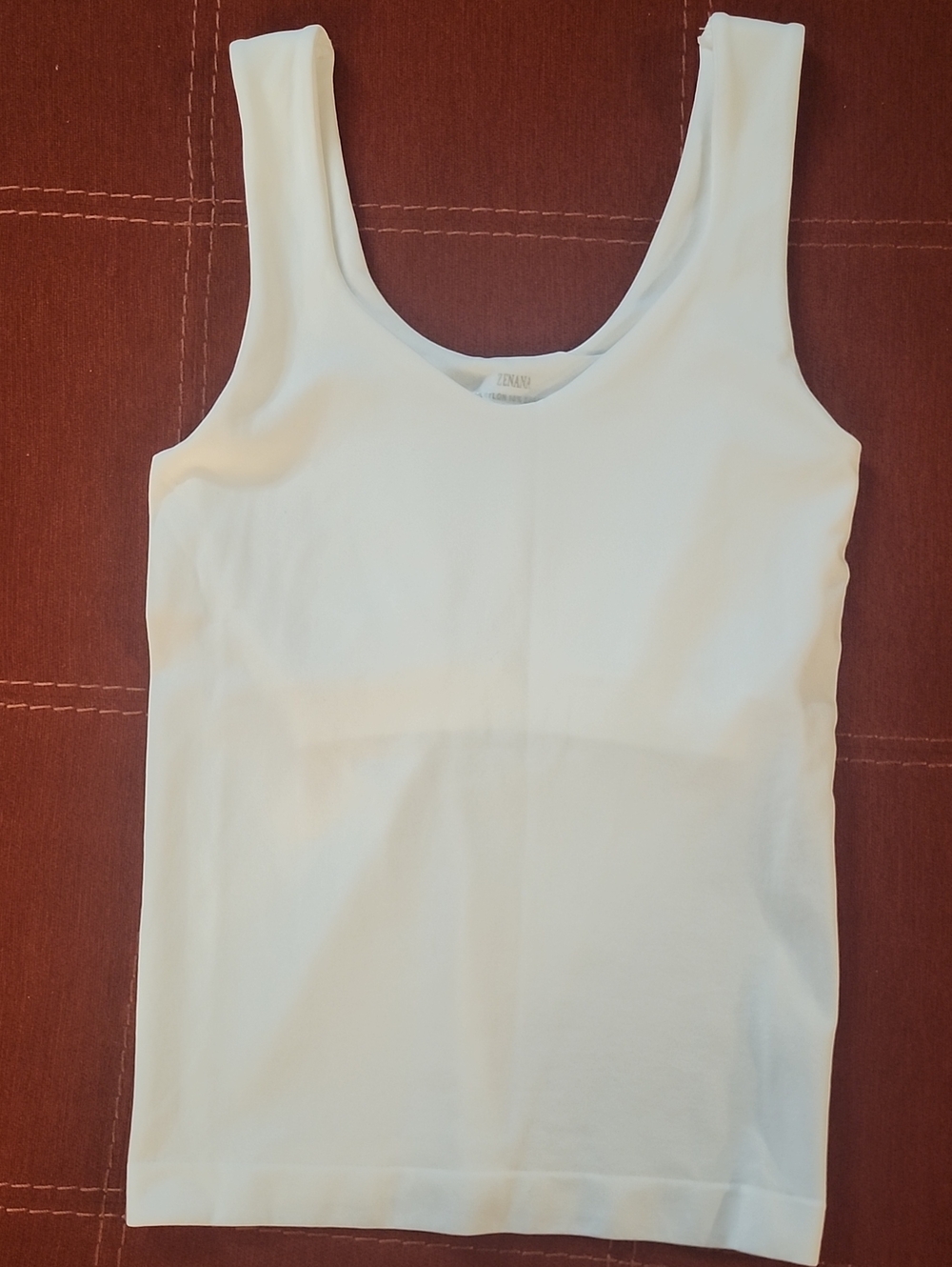 Zenana White Scoop Neck Tank Top — Classic Layering Staple